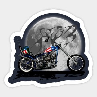 Freedom Motorcycle Rider Sticker